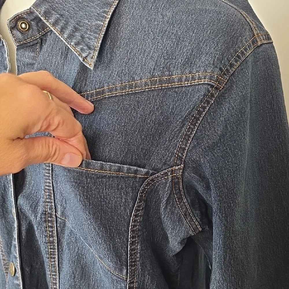 Y2K Sexso Jeans Women’s Blue Denim Jacket – Stretch Cotton – Size 4 - Picture 3 of 10